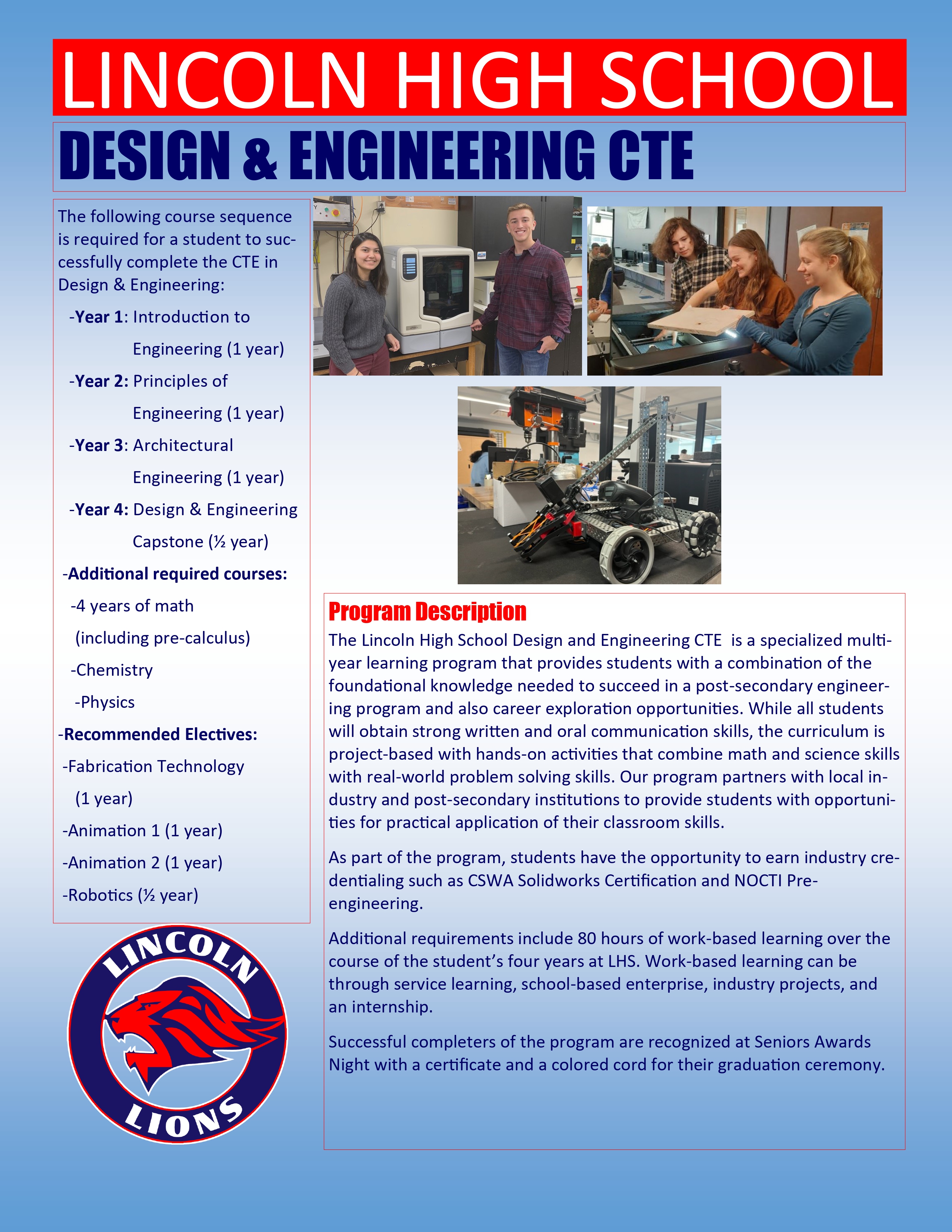 Design and Engineering CTE